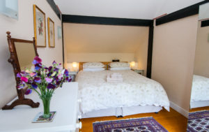 Spacious bedroom in the holiday cottage, All Saints Cottage, near Pewsey in Wiltshire